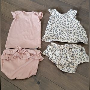 18m Girl Carter's Little Planet and Grayson bloomer outfits bundle